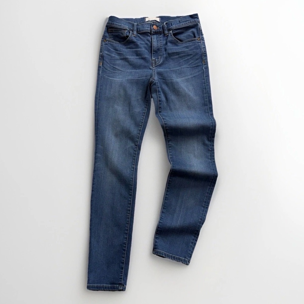High Rise Madewell Jeans Womens 27 Roadtripper Skinny Stretch Soft Denim Blue